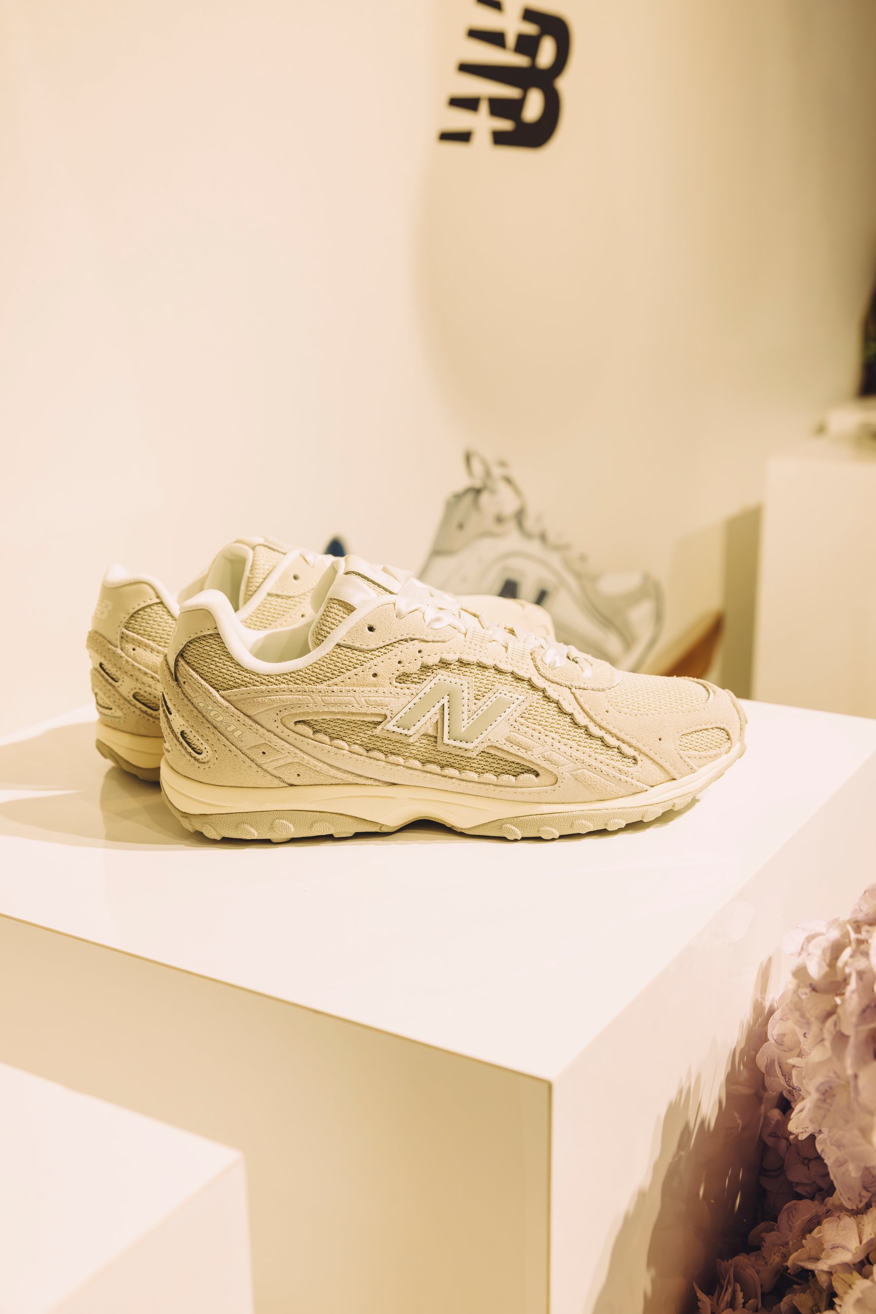 展示されたスニーカー