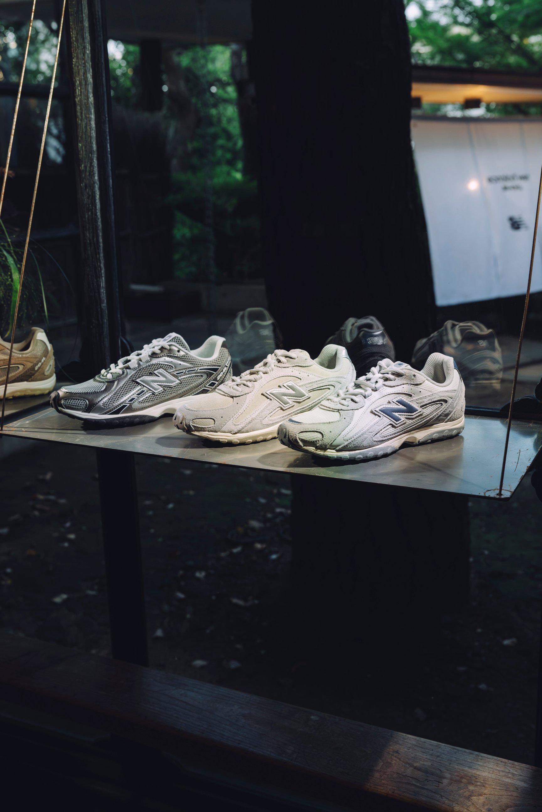 展示されたスニーカー