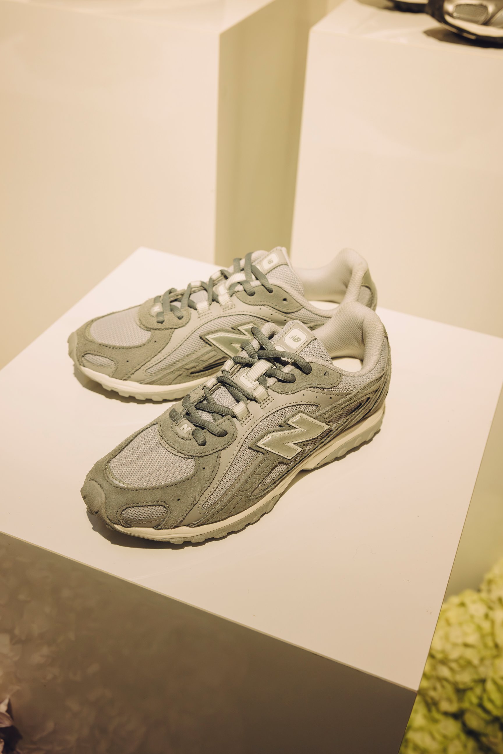 展示されたスニーカー