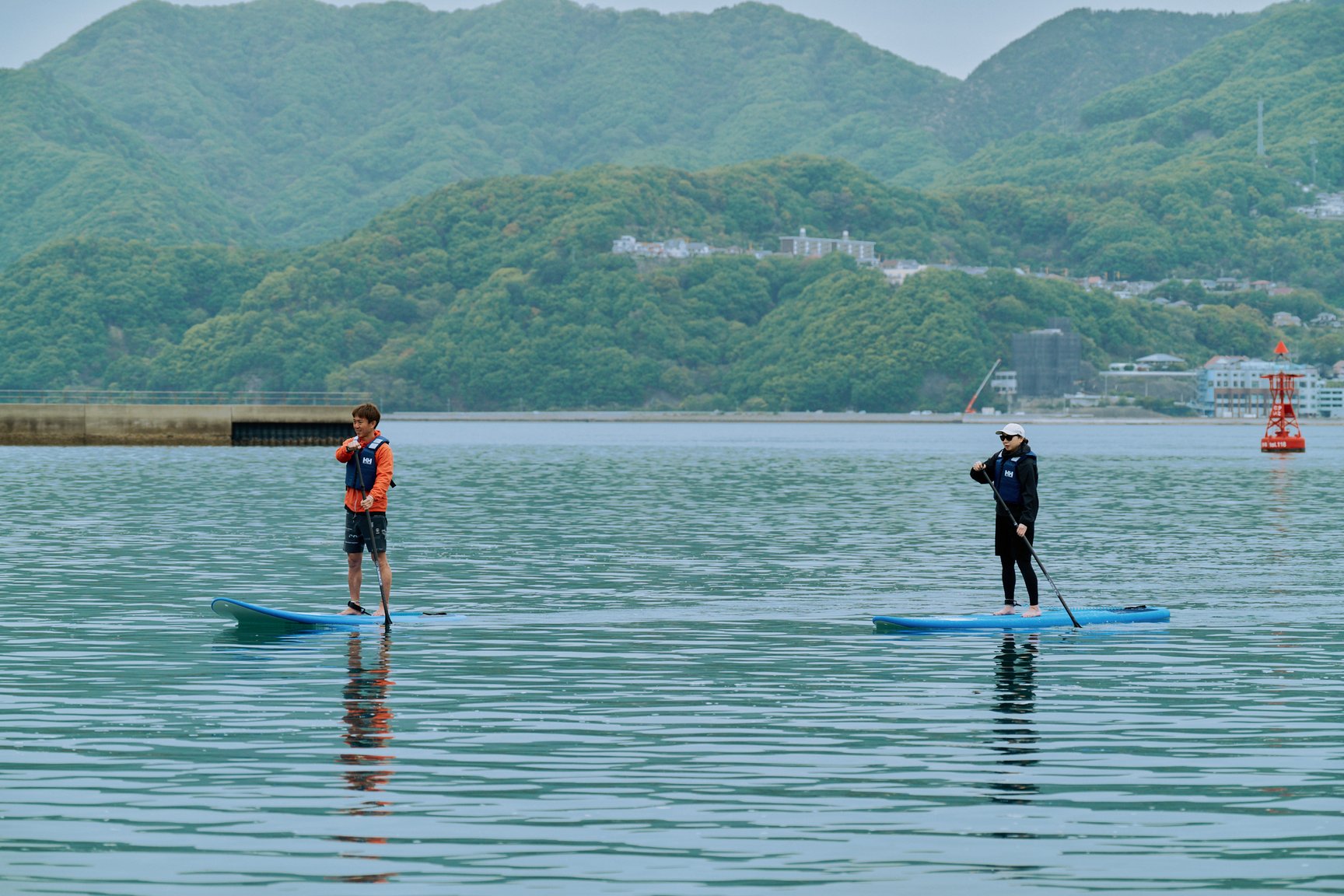 海でのSUPの様子