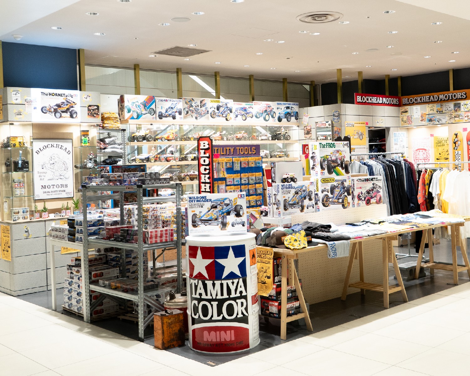 渋谷パルコ5階の「ブロックヘッドモータース」店頭画像