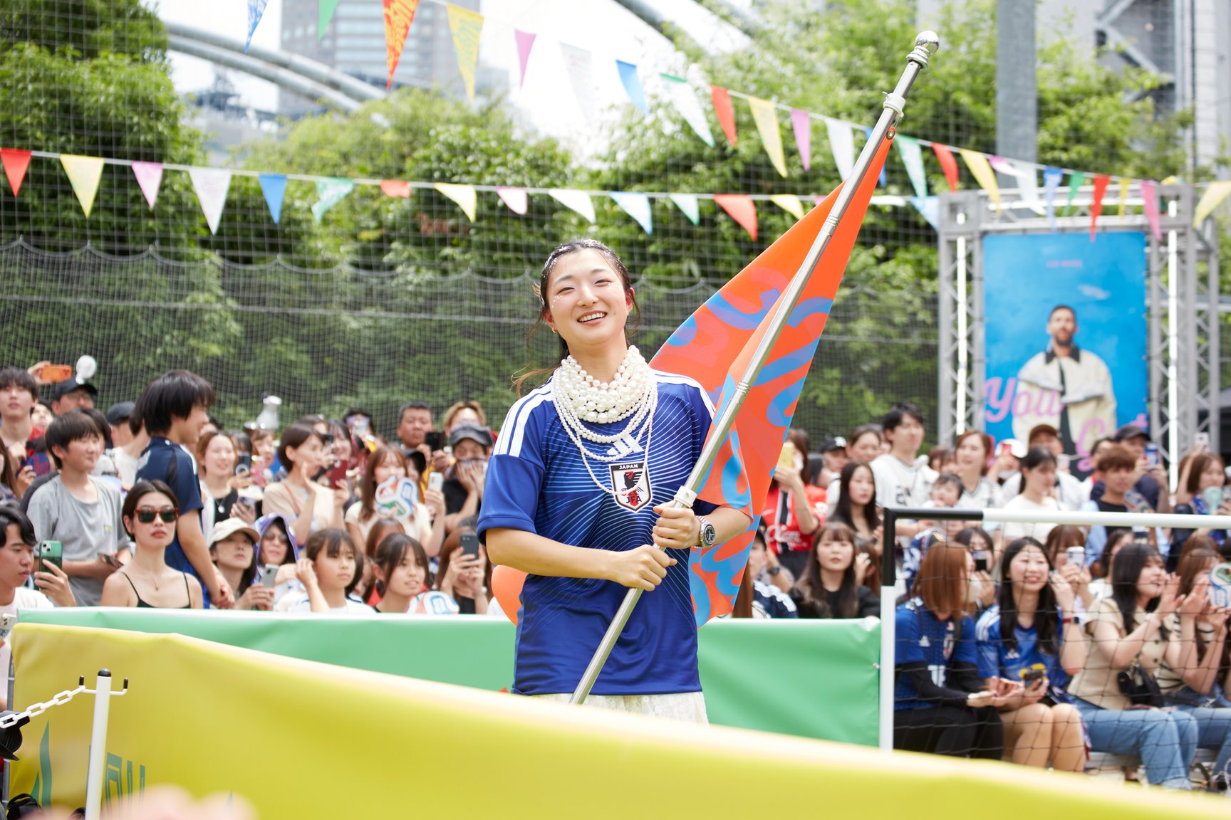 アディダスのイベントに登場したアスリート画像