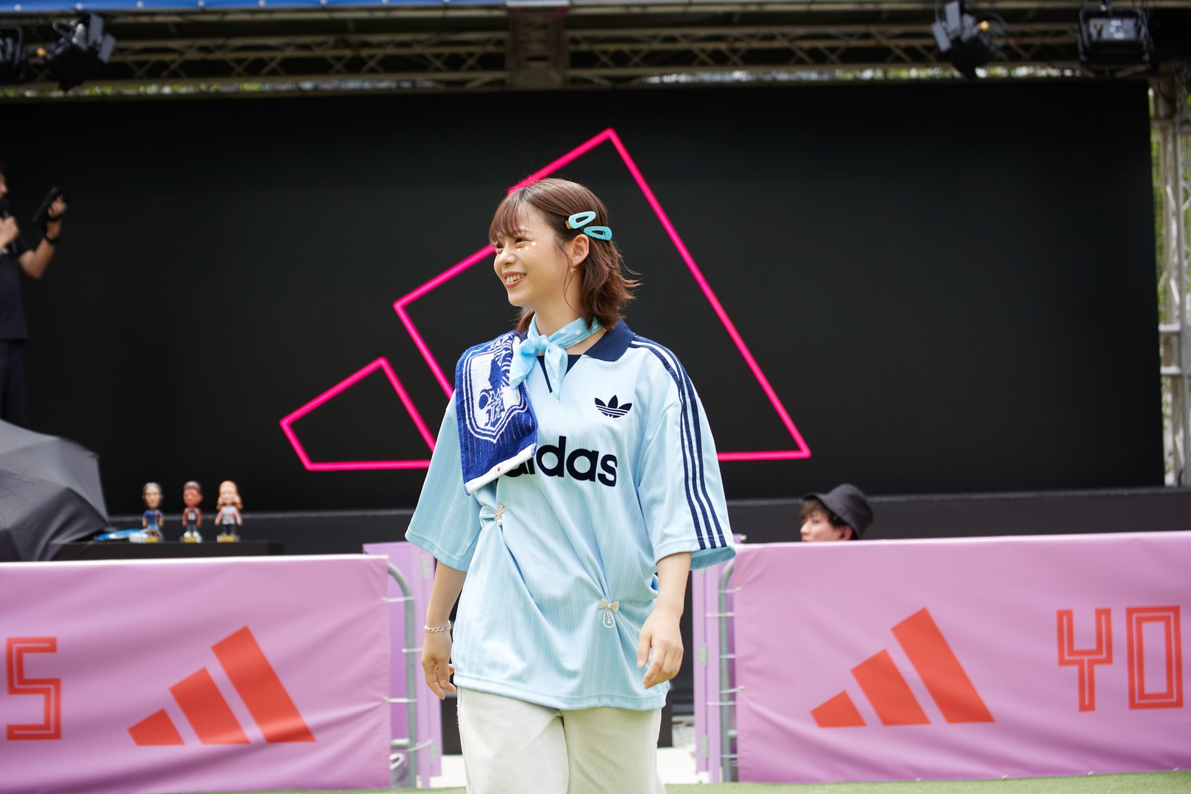 アディダスのイベントに登場したアスリート画像