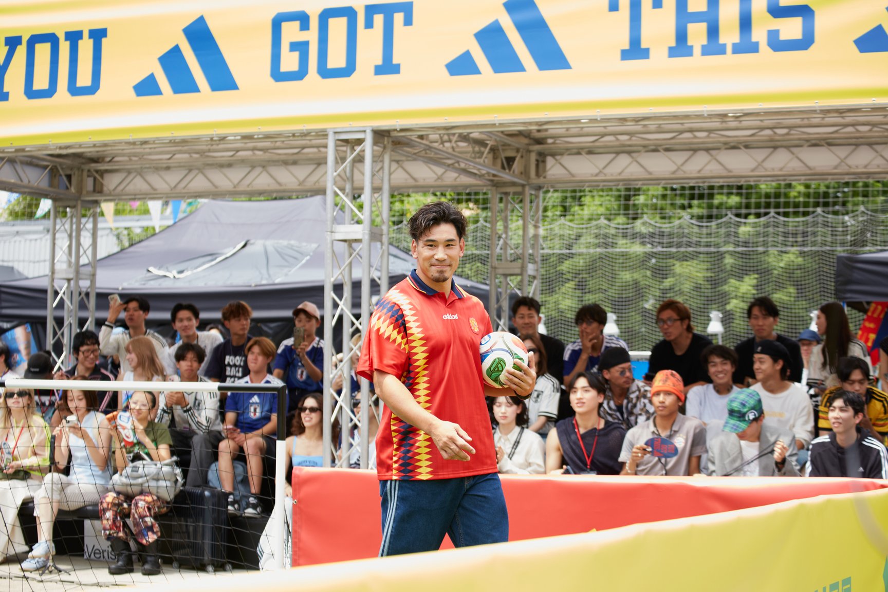 アディダスのイベントに登場したアスリート画像