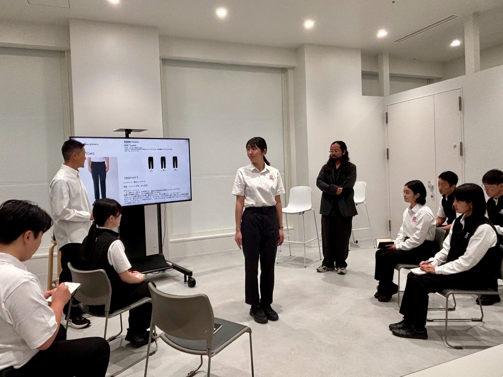 ゴールドウイン本社でのレクチャー会の様子