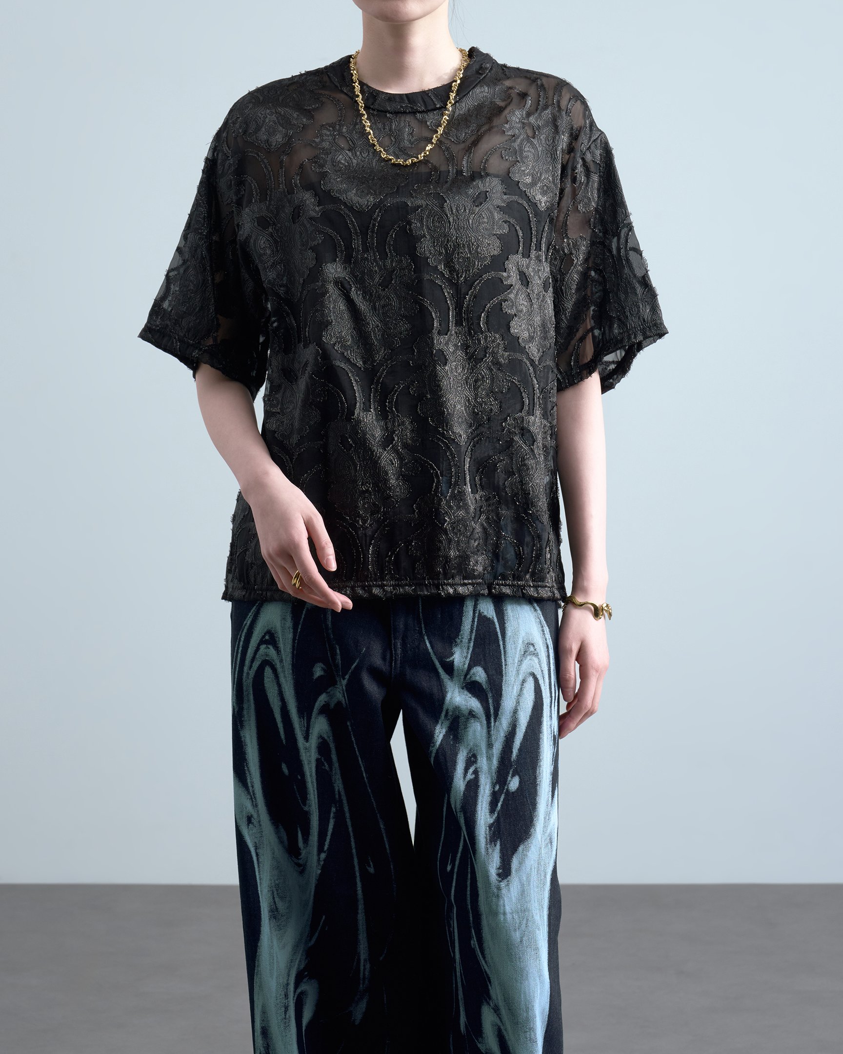 カナコサカイのジャカードTシャツ
