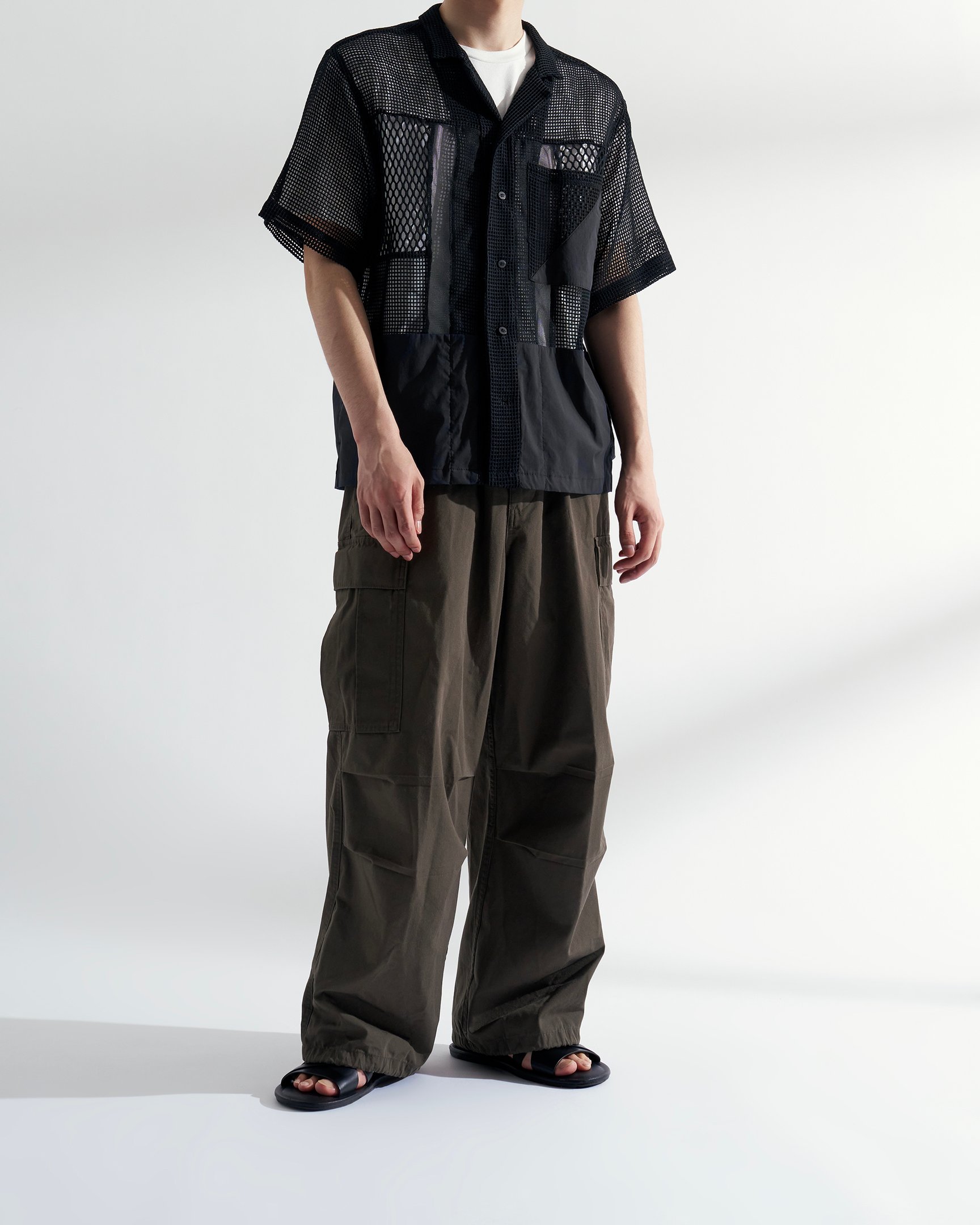 ヨシオクボのメッシュシャツ