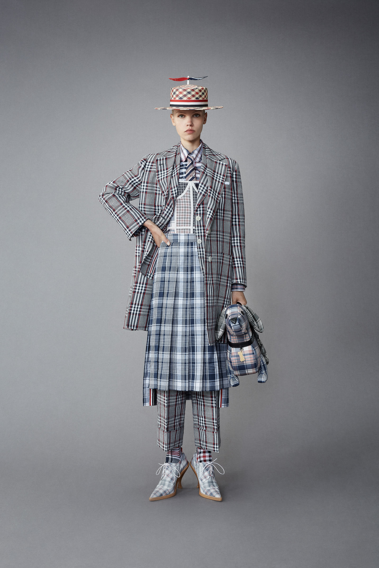 THOM BROWNE トリコロール ハット 帽子 トムブラウン リボン THOM BROWNE(トムブラウン) 帽子(メンズ) - 海外通販のBUYMA
