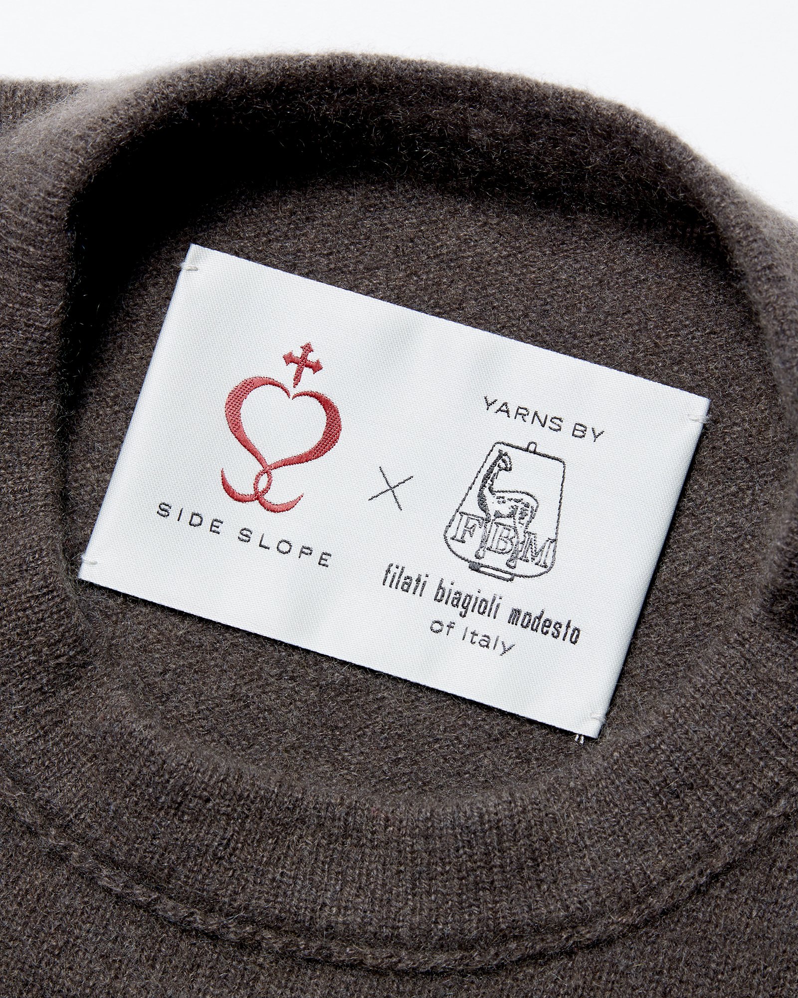 ブラウンのヴィンテージカシミヤニット