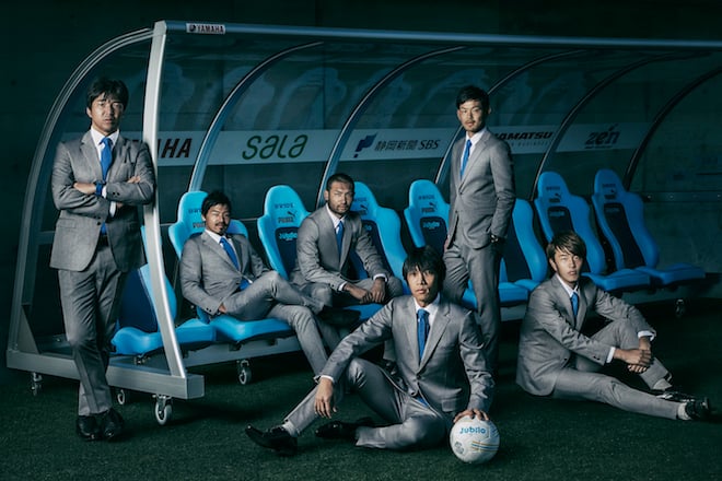 ジュビロ磐田のオフィシャルスーツサプライヤー ソリード 新ビジュアルに中村俊輔が登場 ジュビロ磐田のオフィシャルスーツサプライヤー ソリード 新ビジュアルに中村俊輔が登場