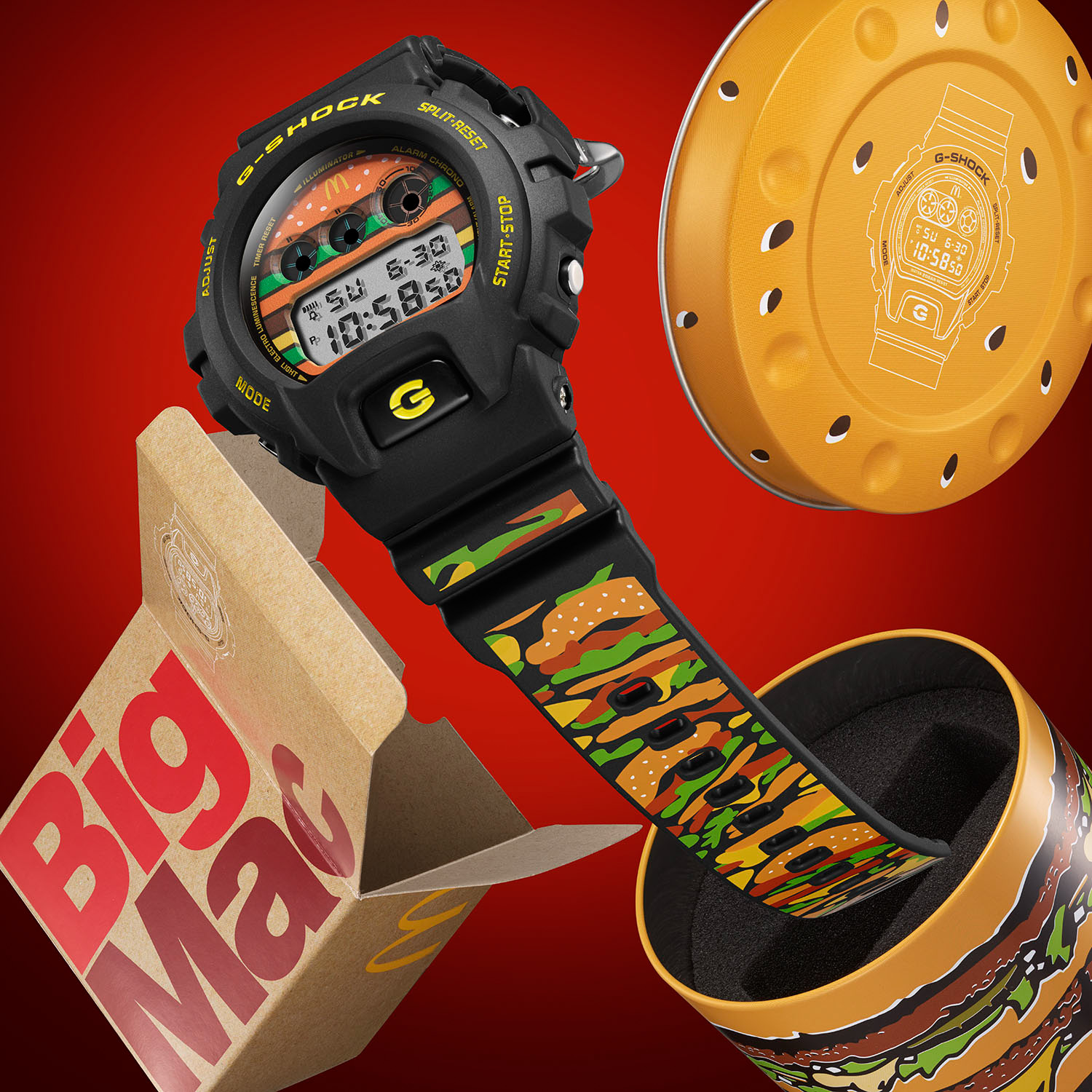 新品/G-SHOCK/マクドナルド/BIGMAC/ビッグマック/g-shock wemapac.com