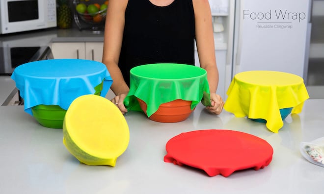 使い捨てないエコな食品ラップ Food Wrap 冷凍庫から235度のオーブンまで対応可能