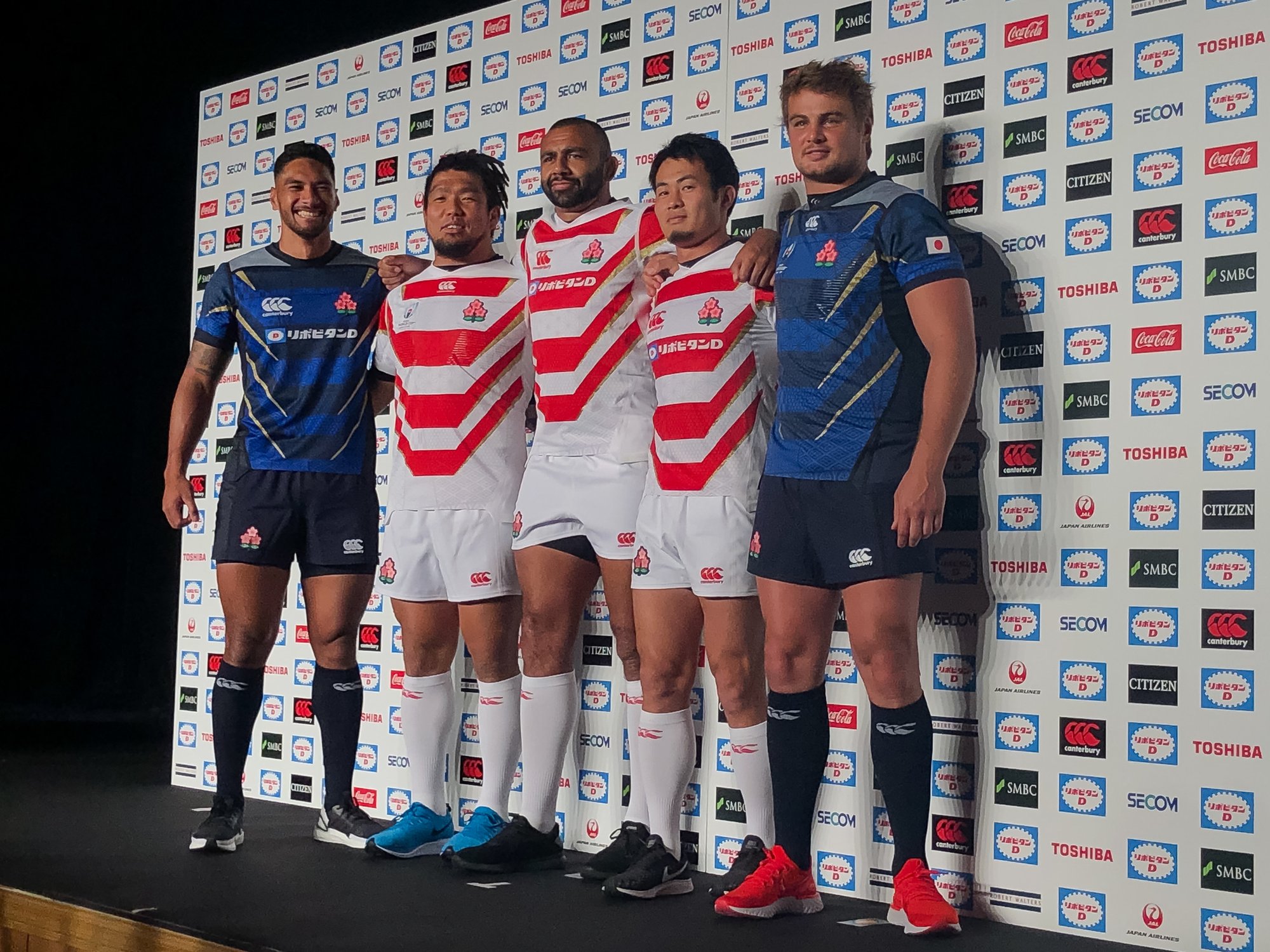 ラグビーワールドカップ日本代表の新ジャージ発表、コンセプトは「兜」