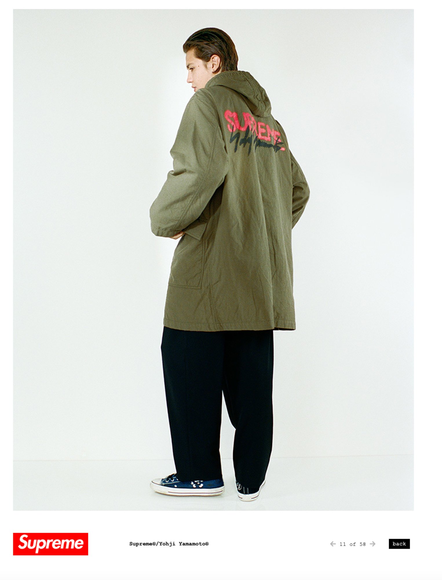 2020AW/Supreme/シュプリーム/Yohji Yamamoto Parka/ヨウジヤマモト