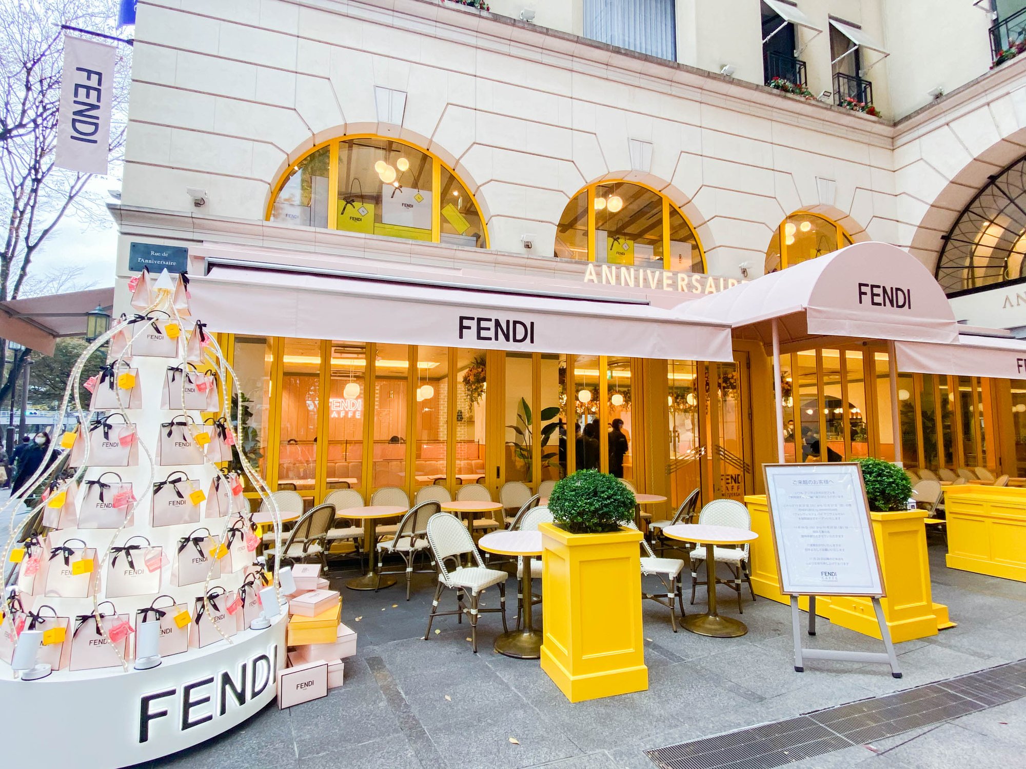 フェンディのカフェ Fendi Caffe が初上陸 表参道に期間限定オープン