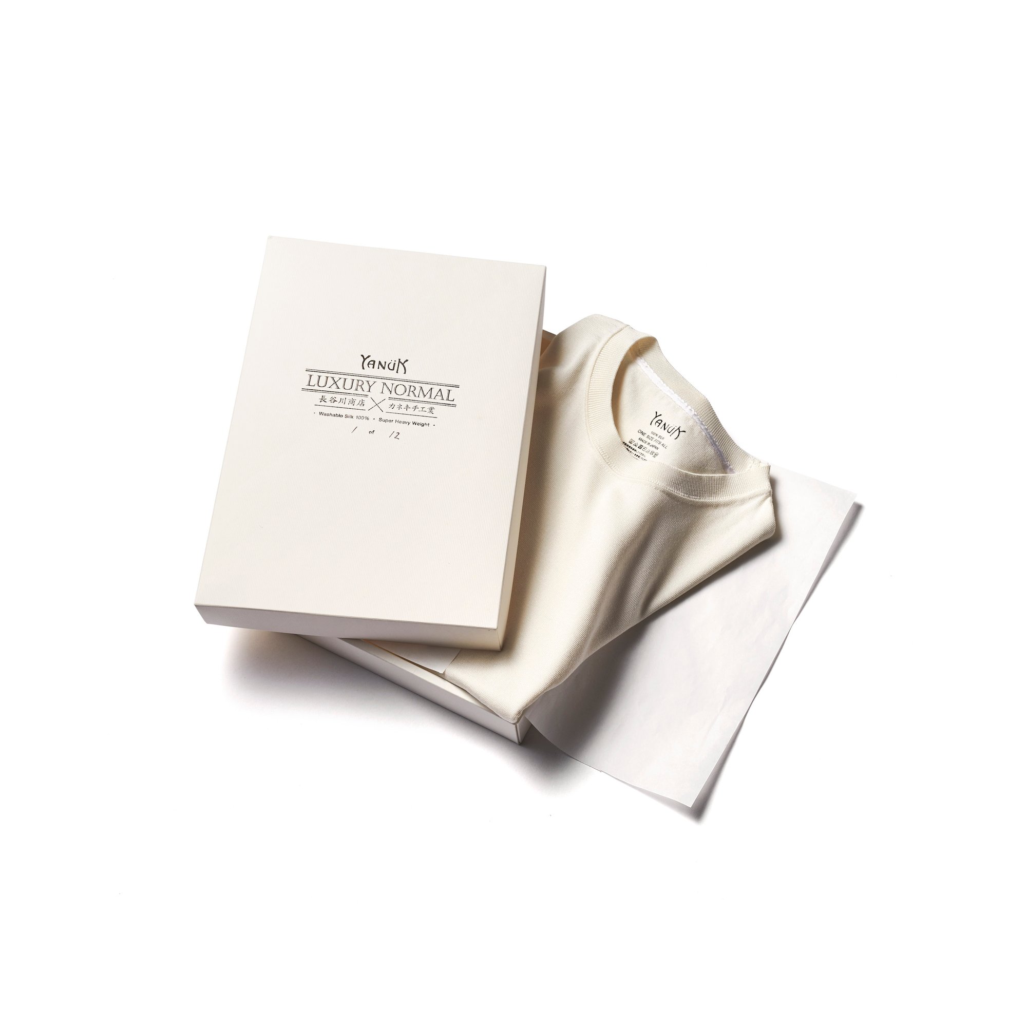 ヤヌークから贅の限りを尽くした極上シルクtシャツ 価格は6万8000円