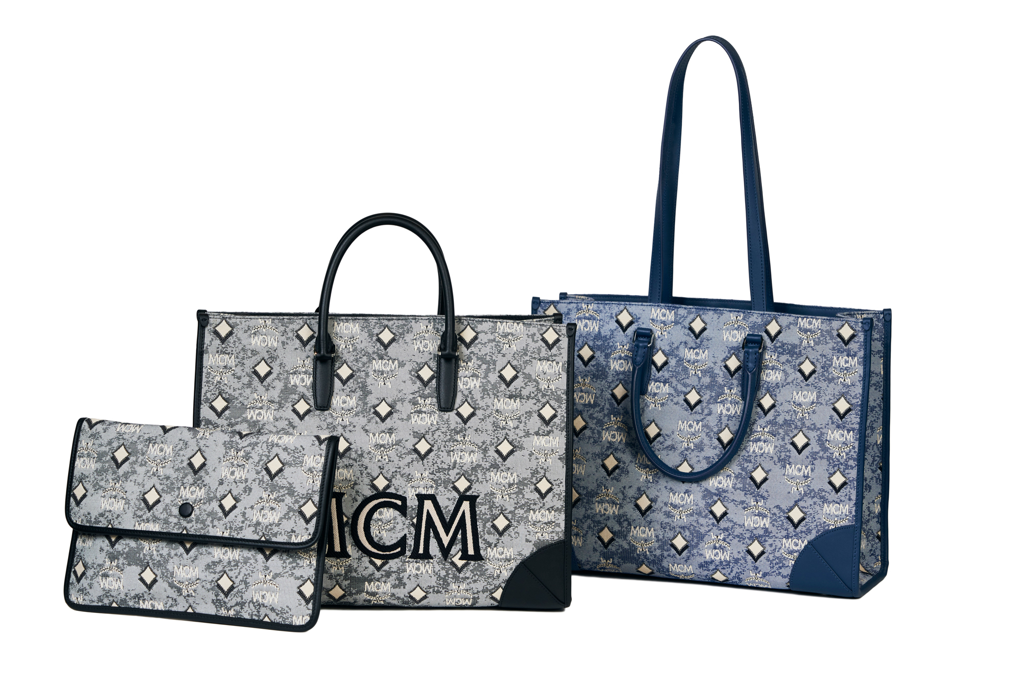 MCMのモノグラムバッグに新作登場、3色のジャカード織りでデザイン