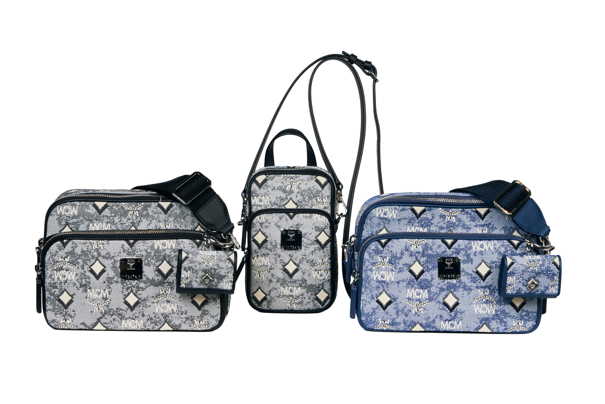 MCMのモノグラムバッグに新作登場、3色のジャカード織りでデザイン