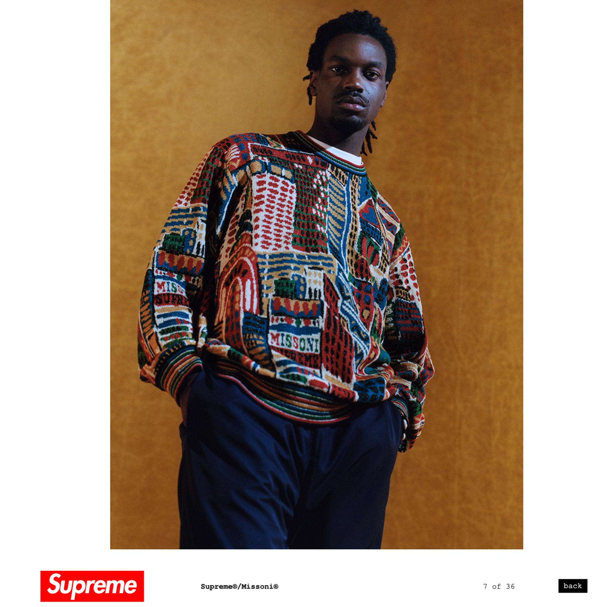 ニット Supreme - supreme missoni 正規品 Sサイズシュプリーム