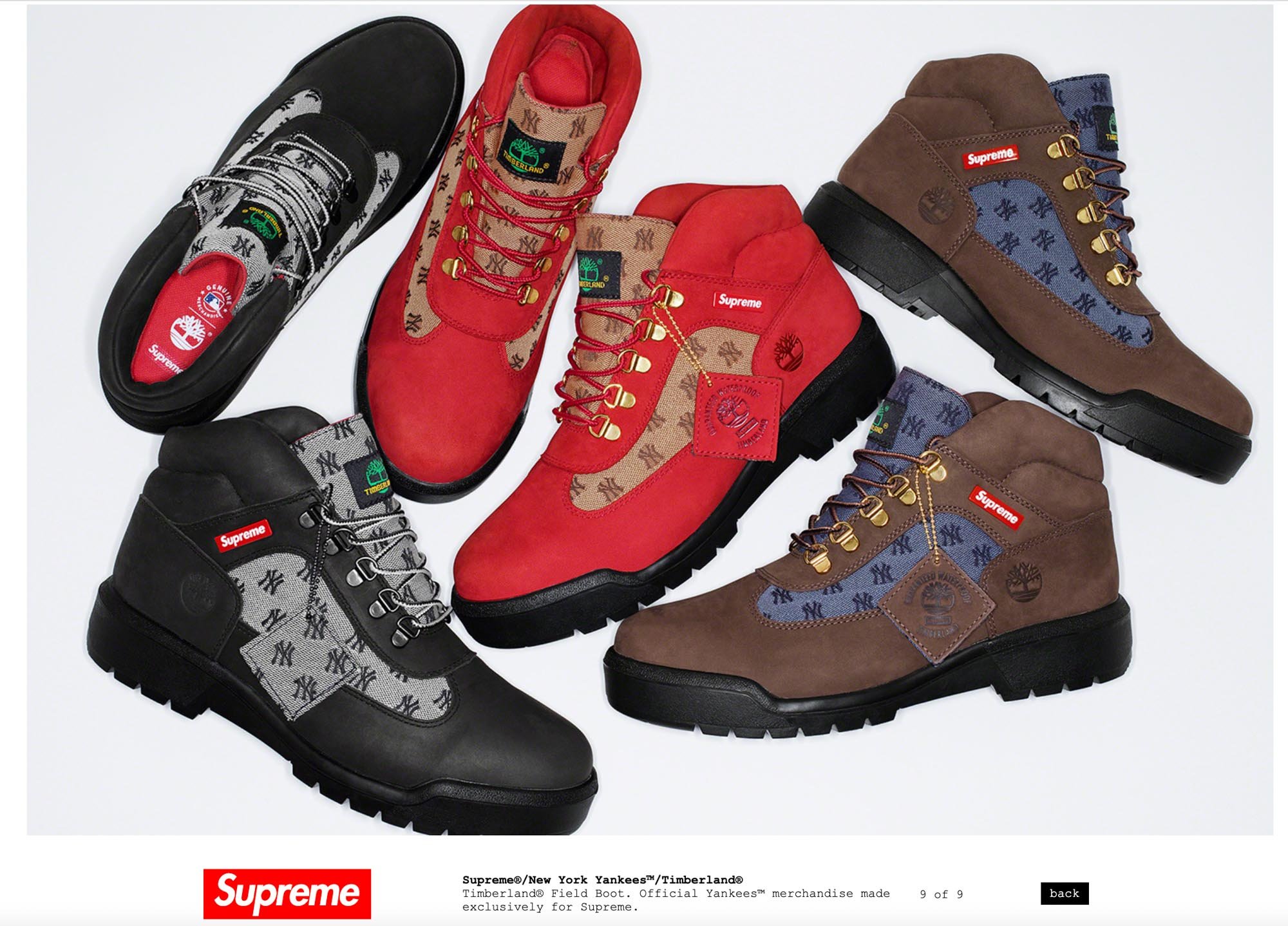 supreme×Timberland ブーツ-