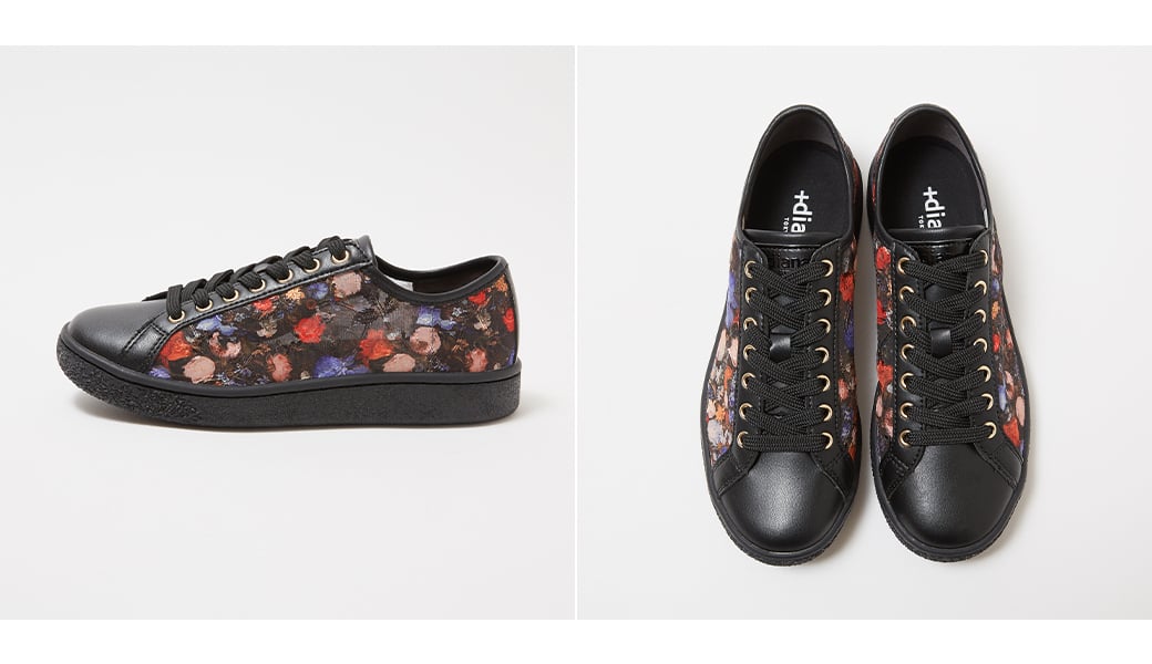 モネの 睡蓮 やミュシャの 百合 がスニーカーに ダイアナの人気シリーズから発売