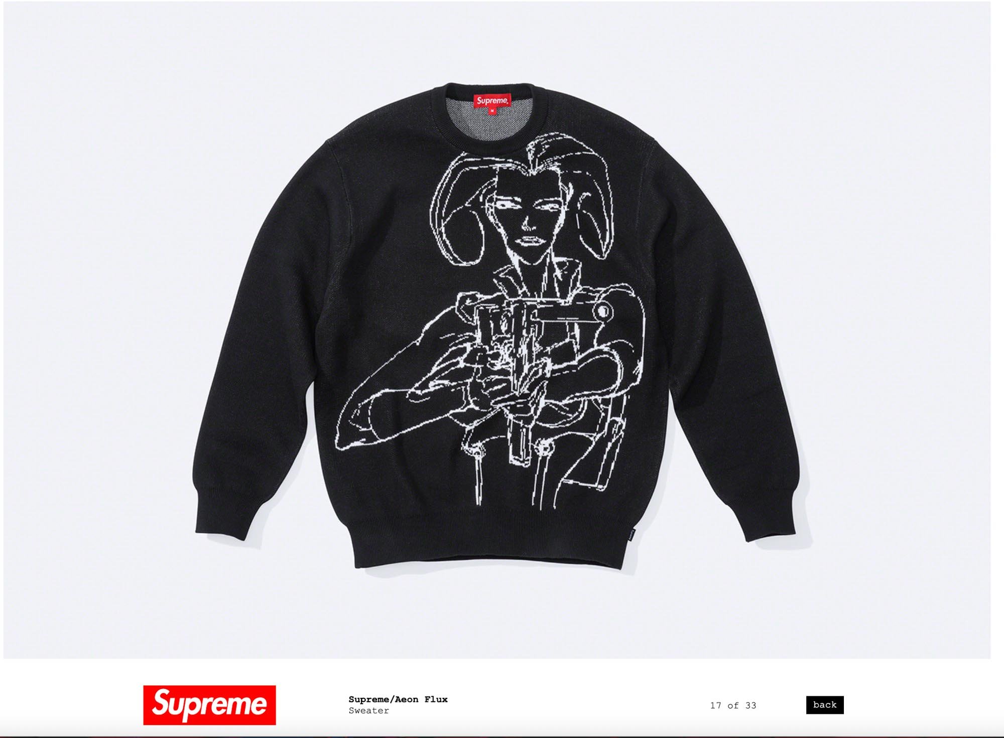 ブティック Supreme Aeon Flux Sweater セーター | reumareica.com