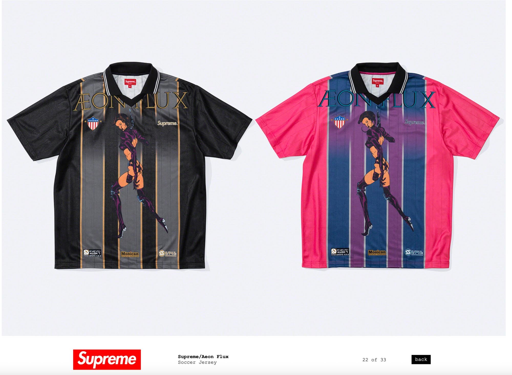 SUPREME Aeon Flux Soccer Jersey | www.minimalistgolfswing.com