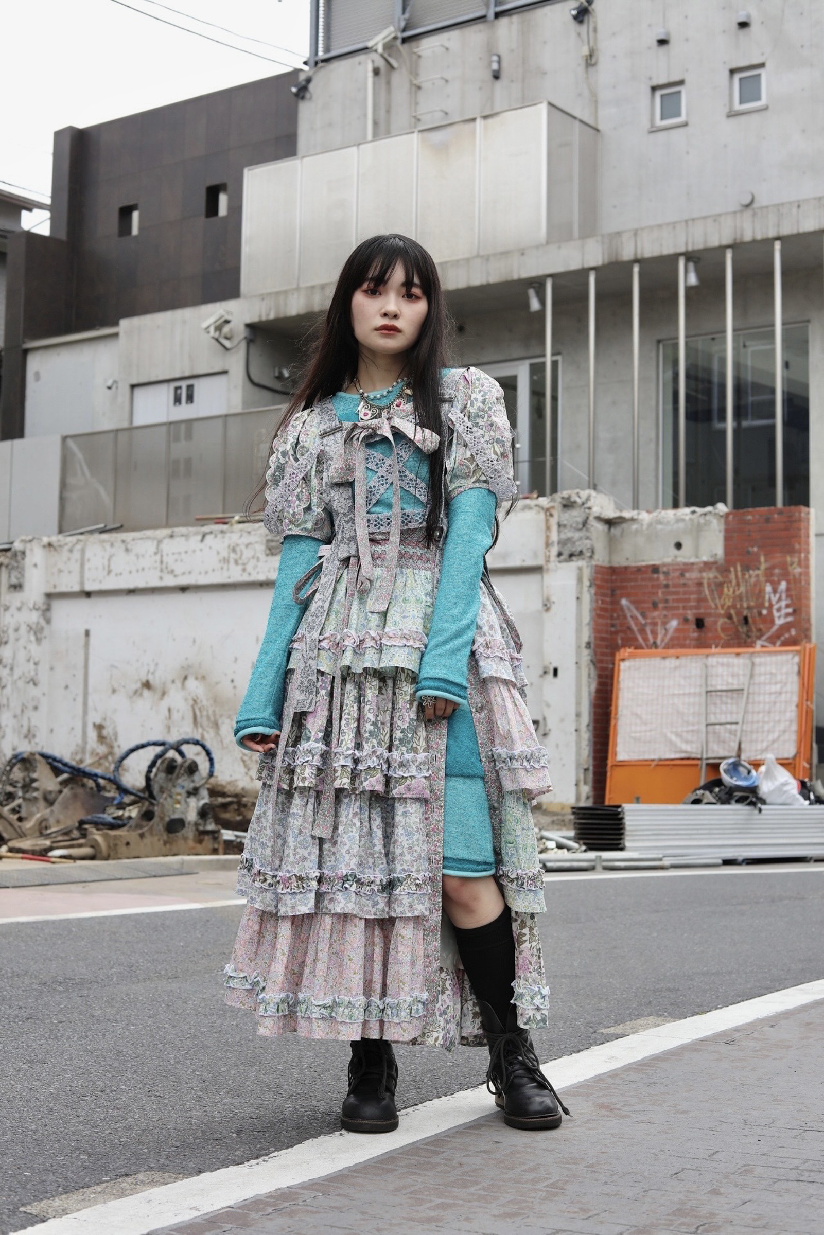 rurumu: broken flower JQ OP 22SS ワンピース