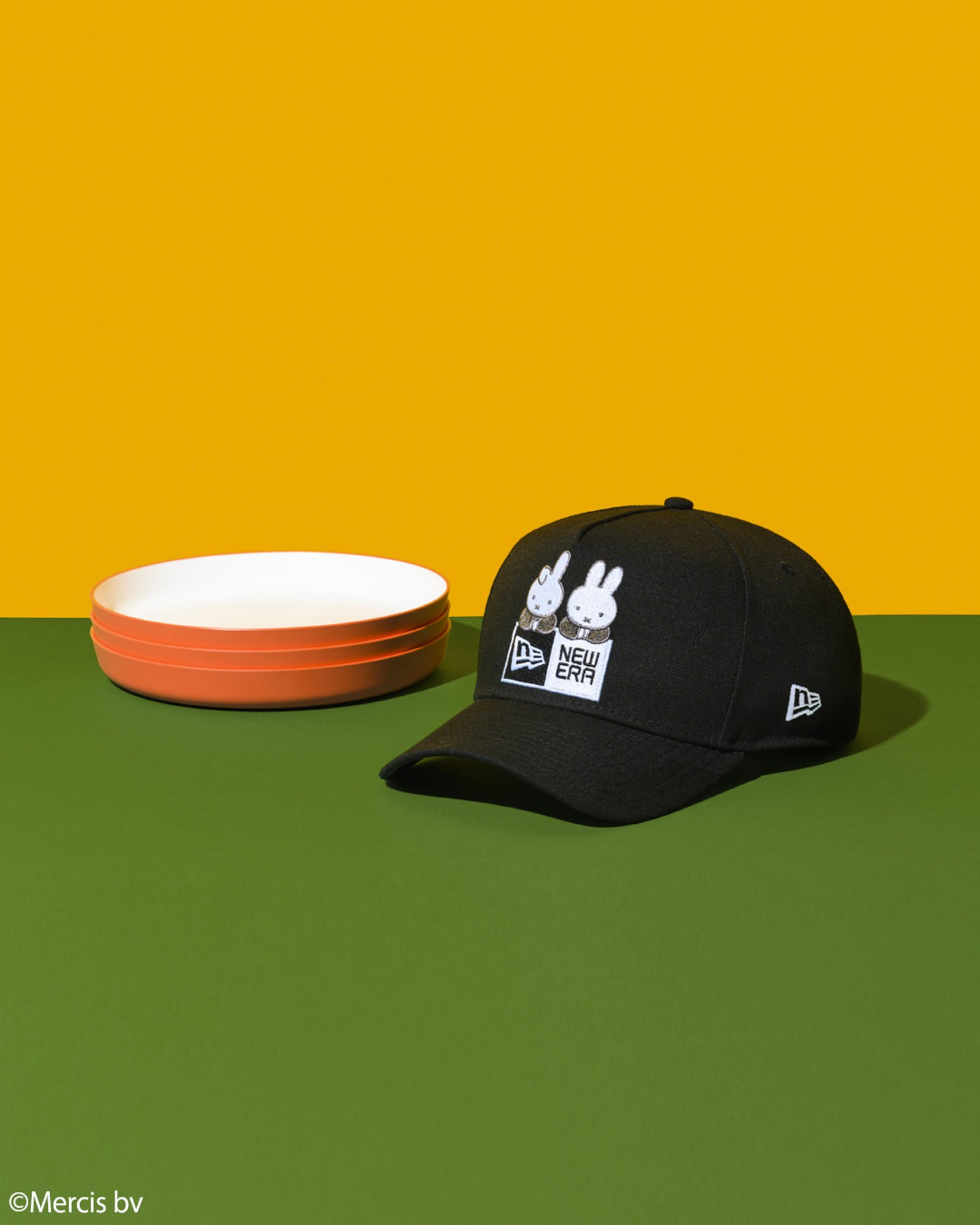 ニューエラがミッフィーとコラボ キャラクターを刺繍したアイテム発売