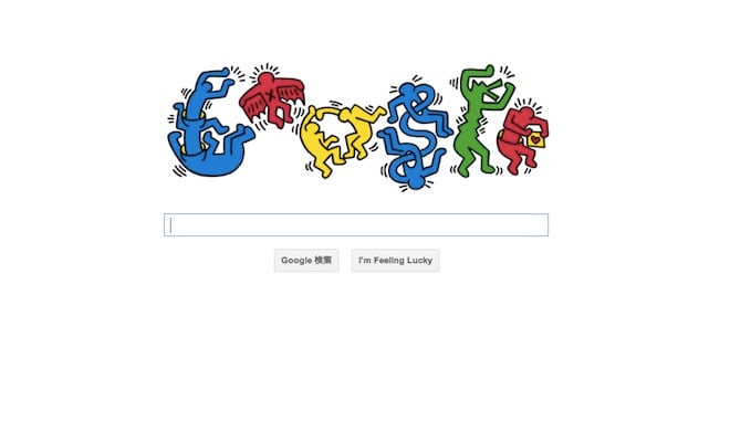 Googleロゴがポップな 人文字 に キース ヘリング生誕54周年