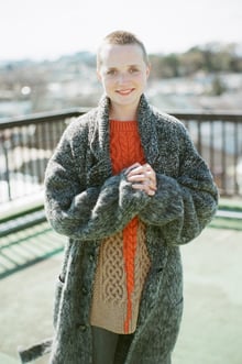 石見銀山 希少 kota gushiken モーターサイクルジャケット ニット