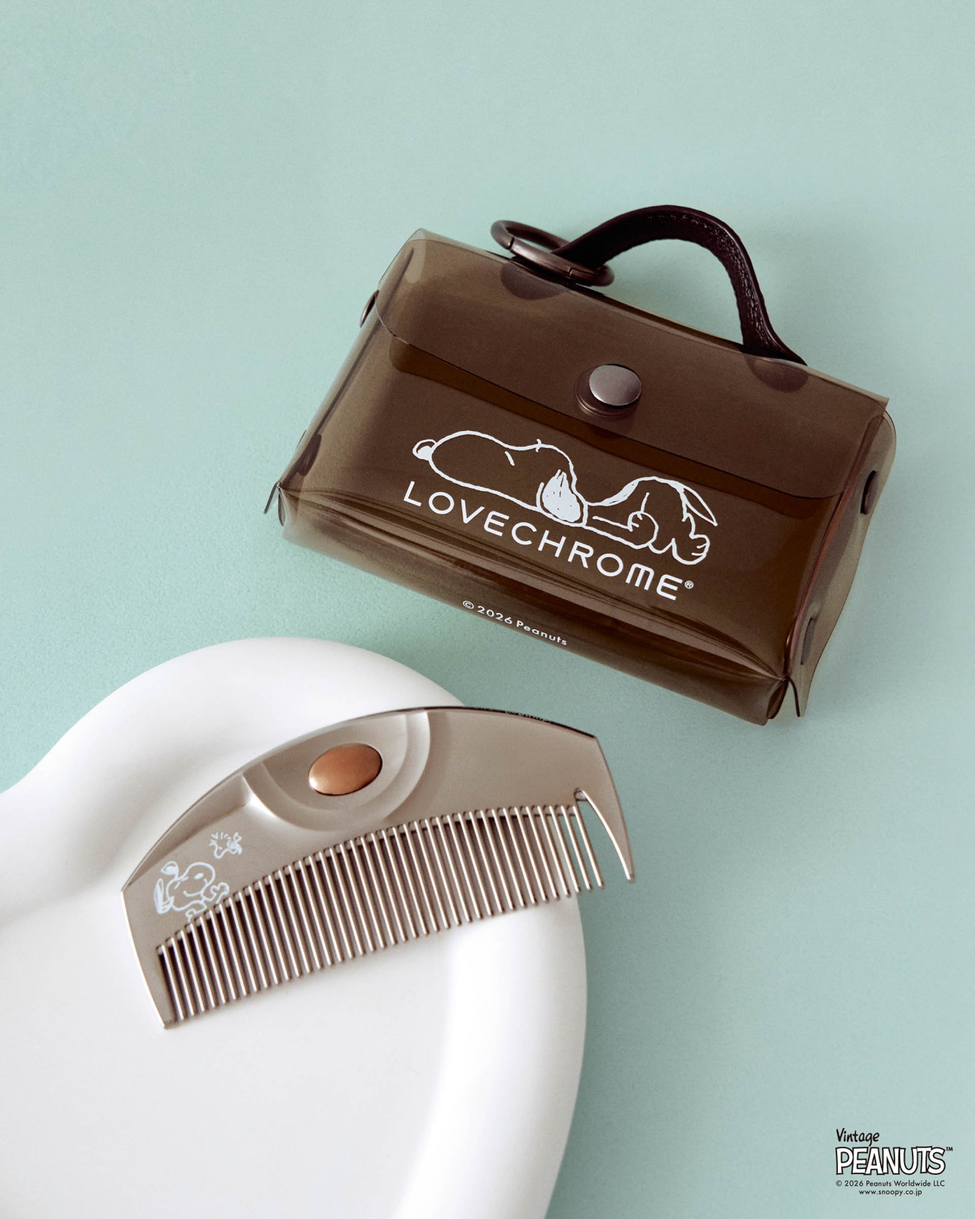 Love Chrome 史努比聯名頂級美髮梳 附收納掛飾