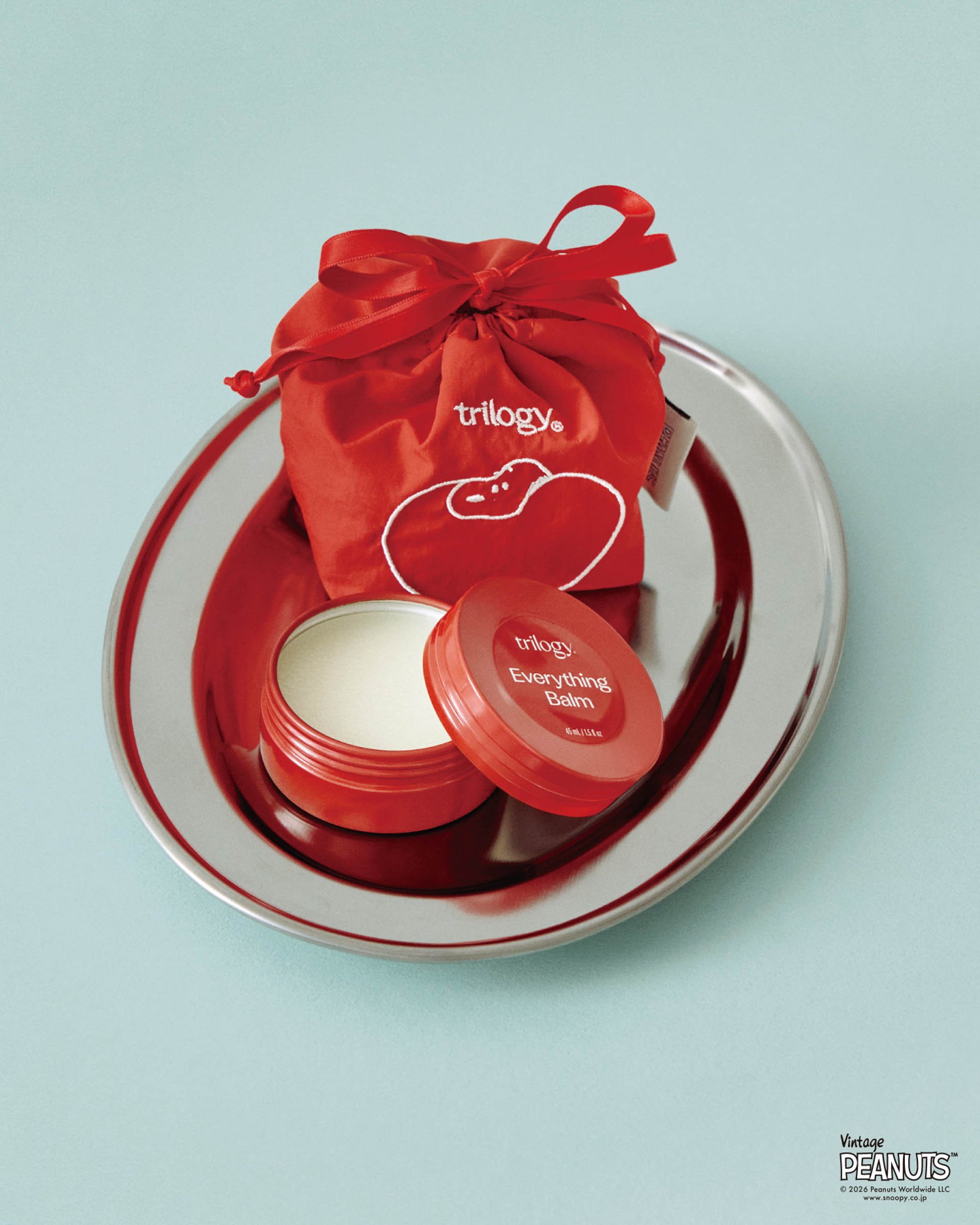 Trilogy 全能萬用膏 史努比刺繡束口袋組