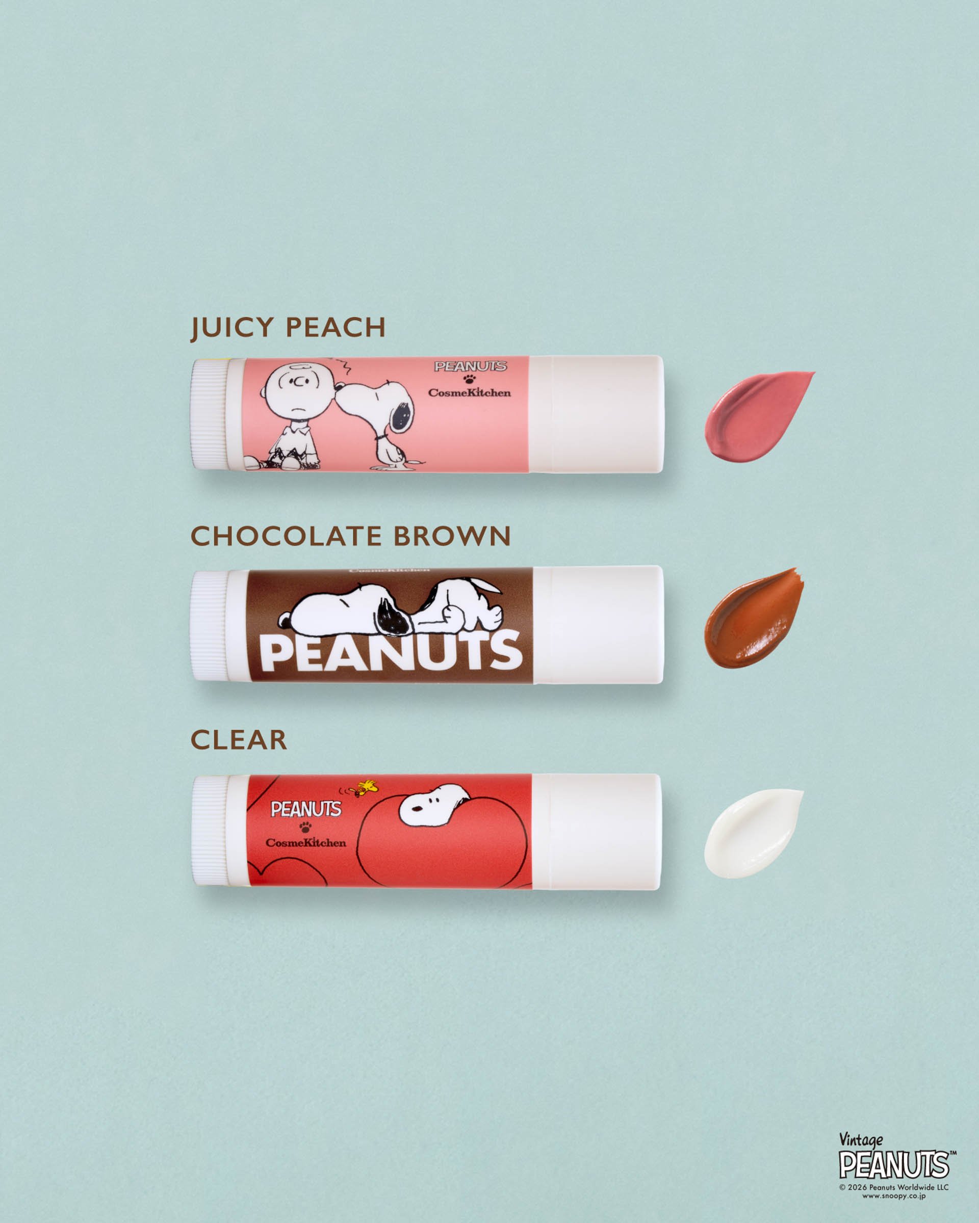 Snoopy 史努比造型護唇膏套組 包包掛飾 Cosme Kitchen