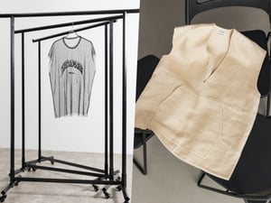 ヨシオクボのタンクトップとポステレガントのベスト