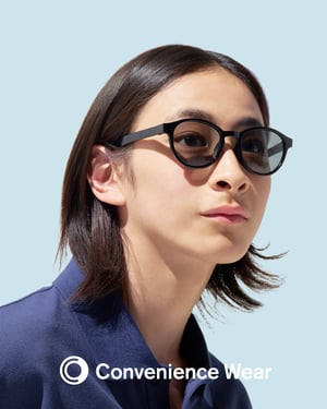 サングラスの着用ルック
