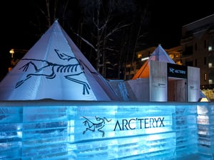 アークテリクスがニセコで行っているポップアップの外観画像