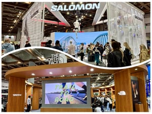 東京マラソンエキスポ2026のサロモン、ザ・ノース・フェイスのブース画像