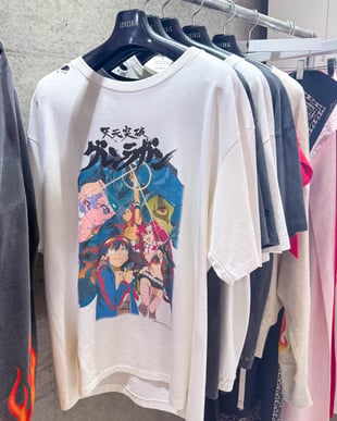 セヴシグと「天元突破グレンラガン」のコラボTシャツ