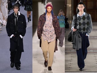 2026年秋冬コレクションのルック画像を使用したコラージュ