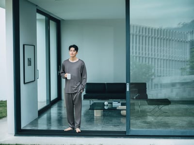 「BAKUNE メリノウール」着用画像