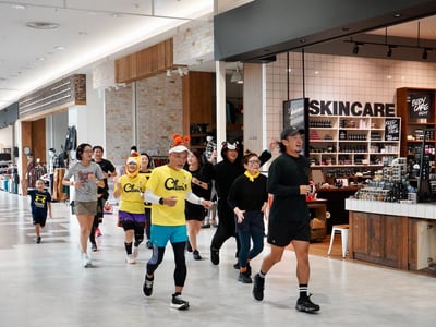 イオンモール太田館内で実施しているランイベント画像