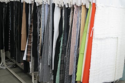 尾州にあるウール製造企業、長大株式会社の大宮工場内の様子