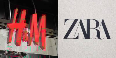 H&M ZARA ロゴ