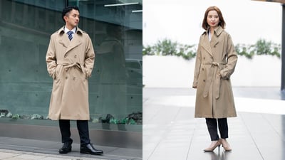 洗えるトレンチコート　WWS