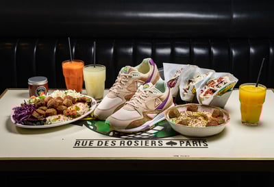 ルコックスポルティフ ファラフェル サンドウィッチ コラボシューズ