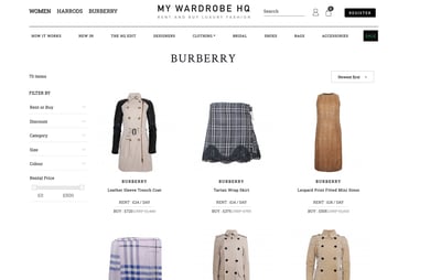 バーバリー　レンタル