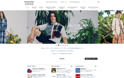 三陽商会が手掛けるブラックレーベル・クレストブリッジのヴィジュアル