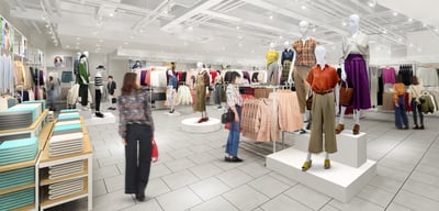 店内でショッピングする客たちのイメージ