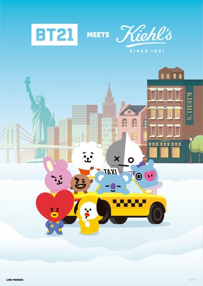 「キールズ」がBTSとLINE FRIENDのコラボキャラクター「BT21」と限定エディション